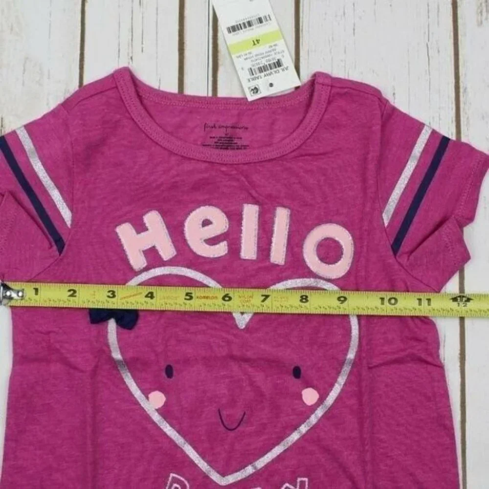 First Impressions Toddler Girls Hello Baby-Print T-Shirt, Size 4T